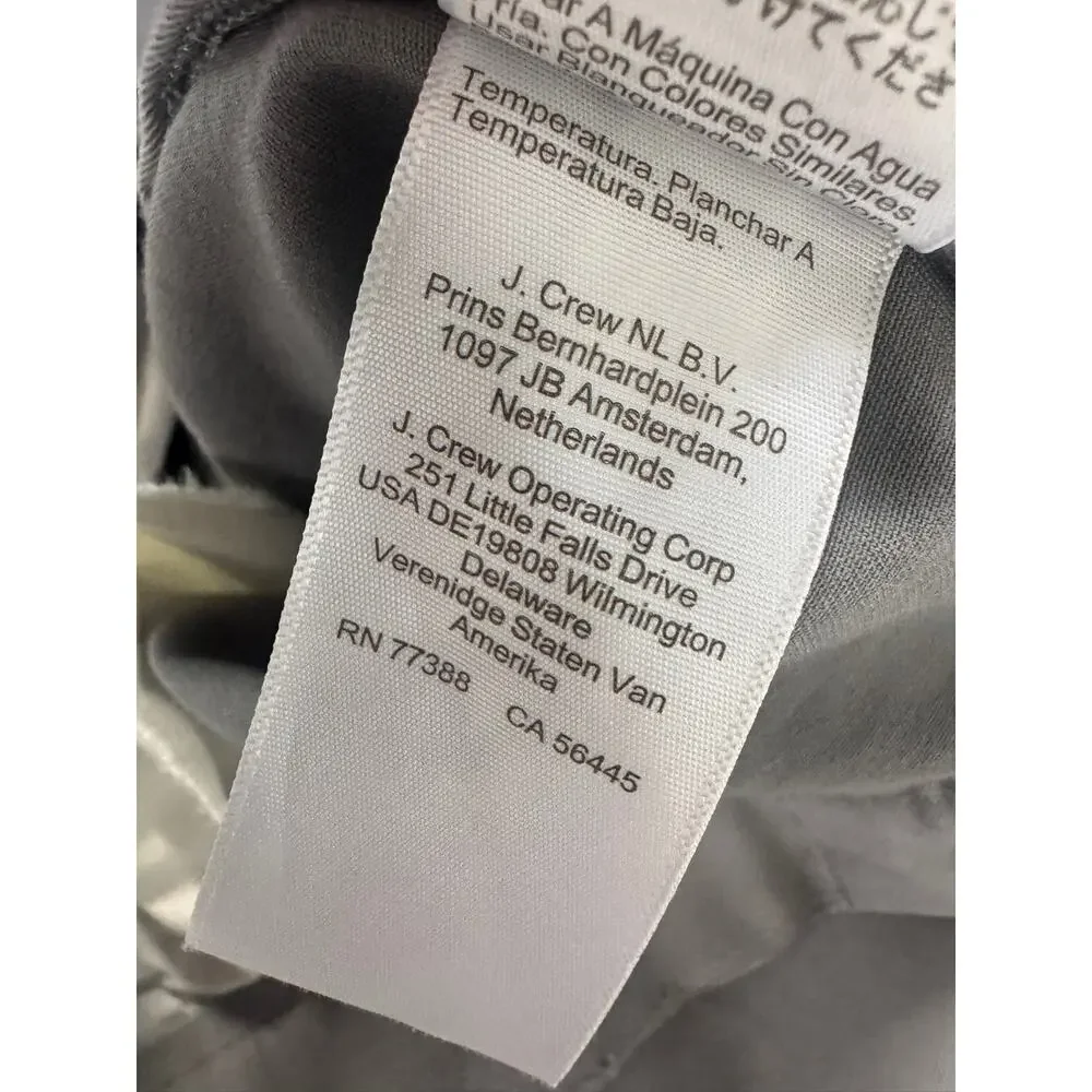 J. Crew Factory Flex Slim Mens 36 x 30 Gray Pants Cotton Polyester